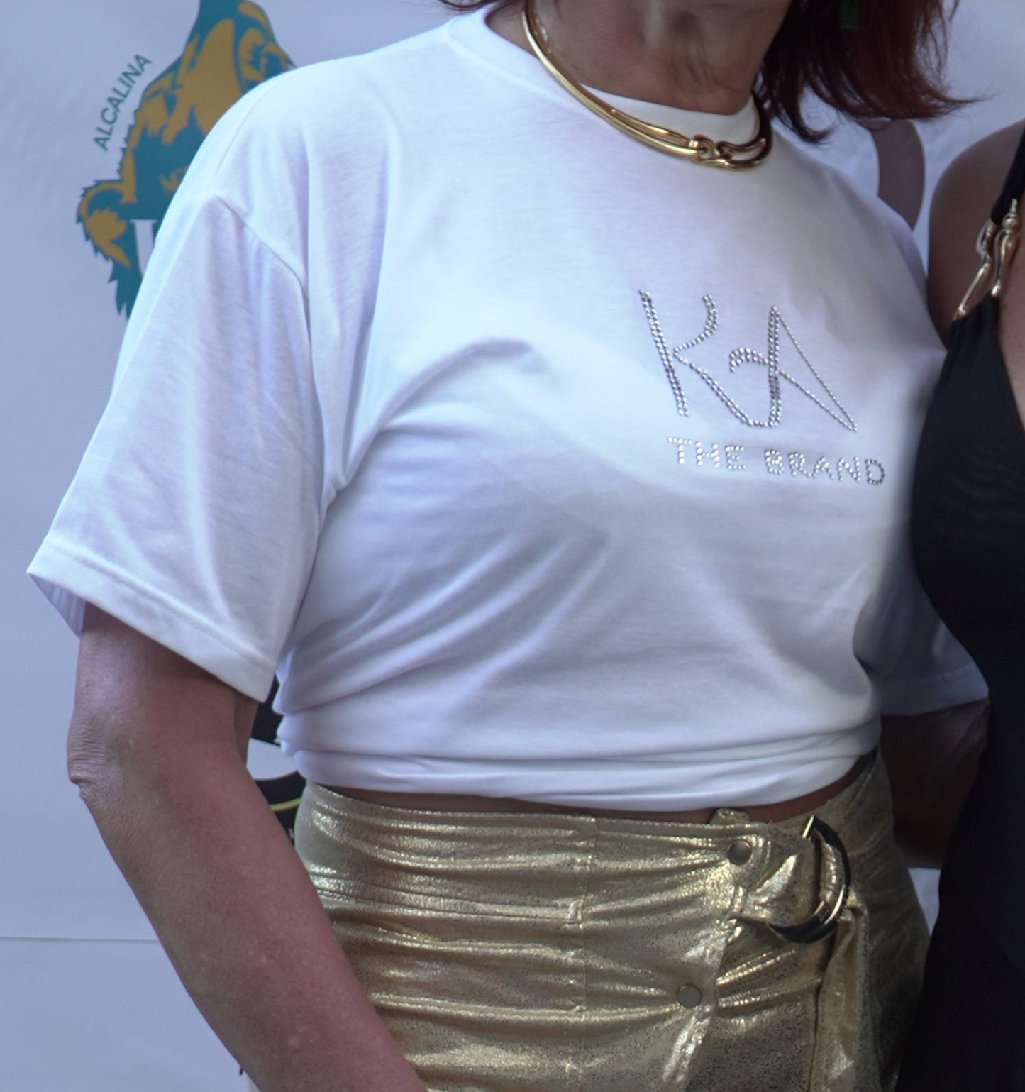 T-shirt Com Cristais Swarovski